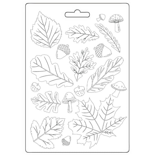 Stamperia- Soft Mould A5 - Whispering Woods leaves