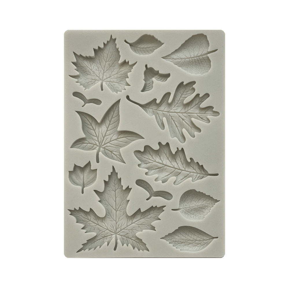 Stamperia - Silicon mold A5 - Woodland Leaves – Scrap with friends