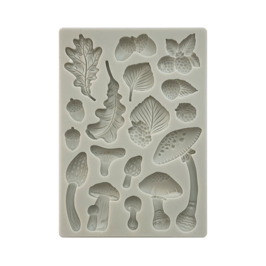 Stamperia  - Silicon mold A5 -  Woodland Mushrooms