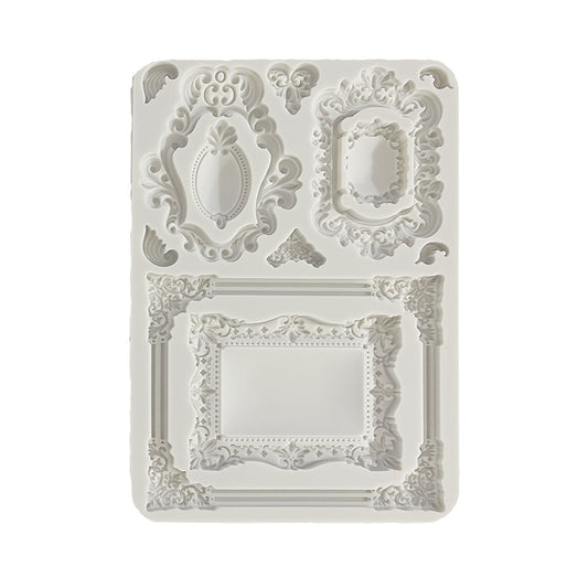 Stamperia  - Silicon mold A5 -  Antiques Frames