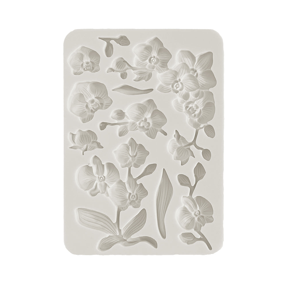 Stamperia  - Silicon mold A5 -  Orchids and Cats - Orchids