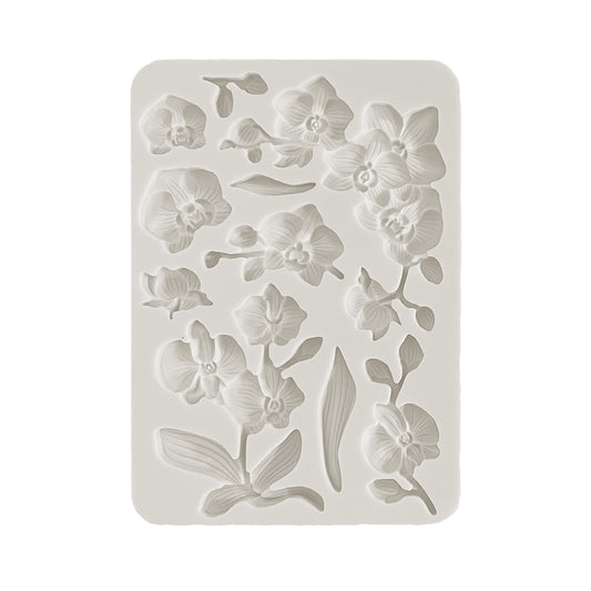 Stamperia  - Silicon mold A5 -  Orchids and Cats - Orchids