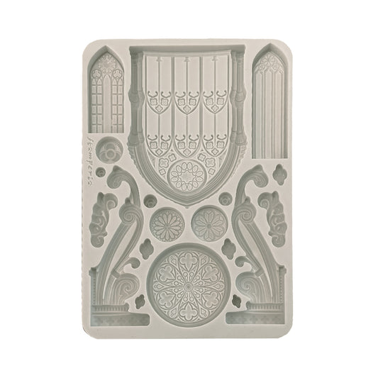 Pre Order - Stamperia  - Silicon mold A5 - Master of Magic gothic architecture elements