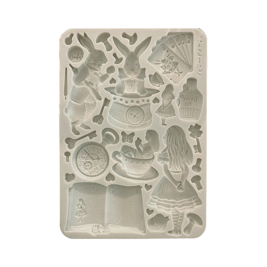 Stamperia  - Silicon mold A5 - Alice in Christmas