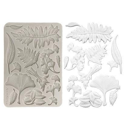 Stamperia  - Silicon mold A5 - Herbarium Silvae - Botanical Leaf