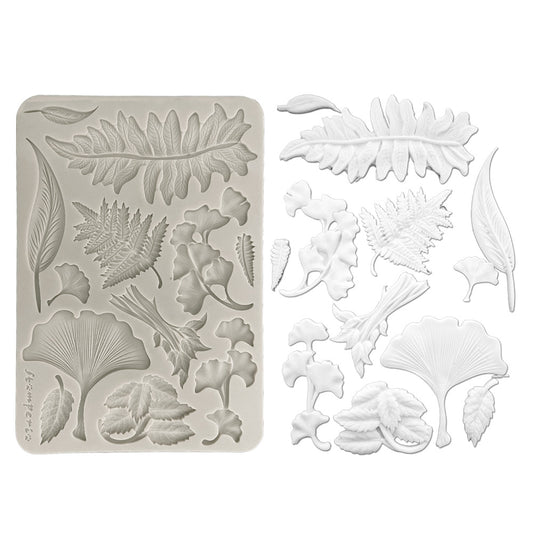 Stamperia  - Silicon mold A5 - Herbarium Silvae - Botanical Leaf