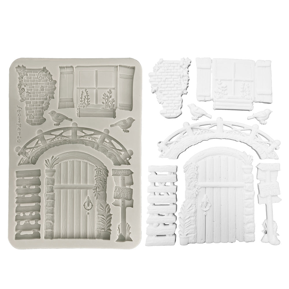 Stamperia  - Silicon mold A5 - Herbarium Silvae - Bridge