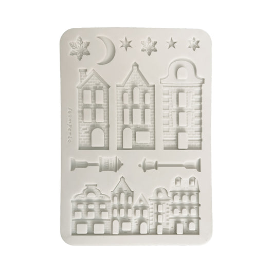 Stamperia  - Silicon mold A5 - Christmas village
