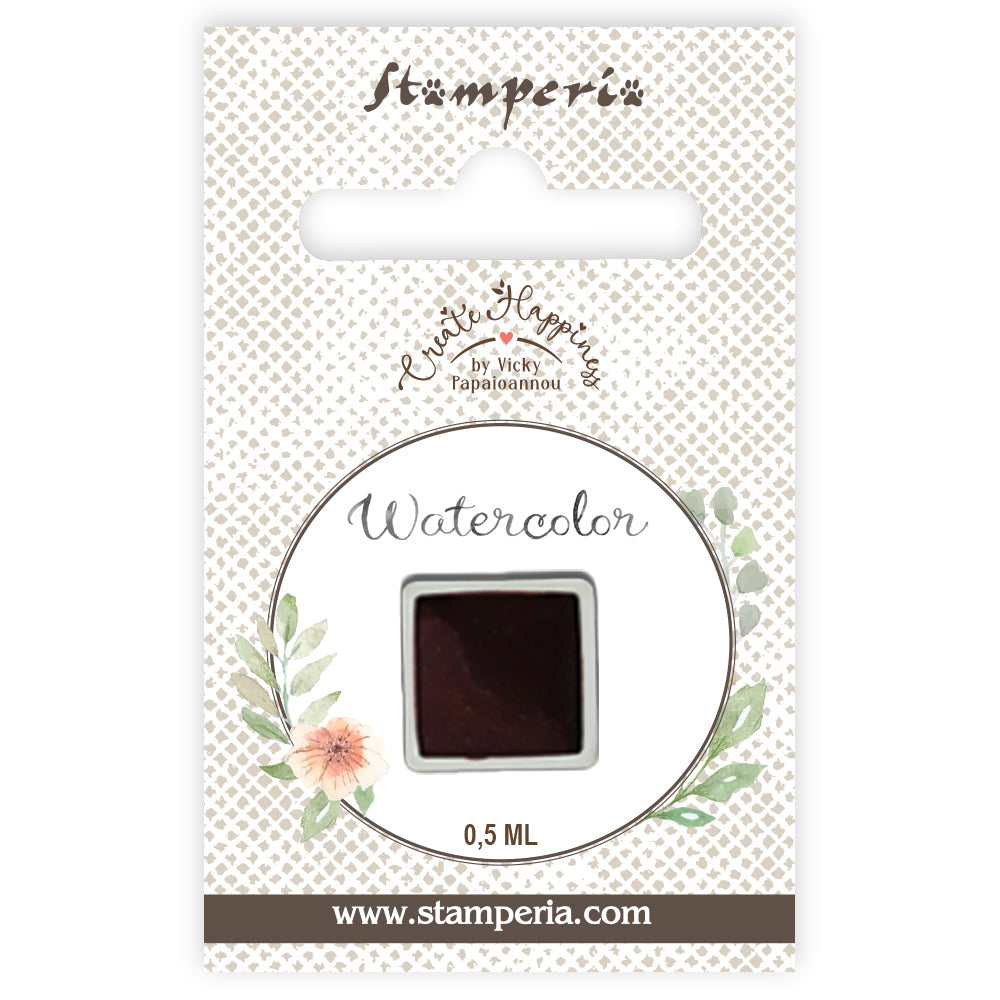 Pre Order - Stamperia- Create Happiness - Watercolours refill - Brick red