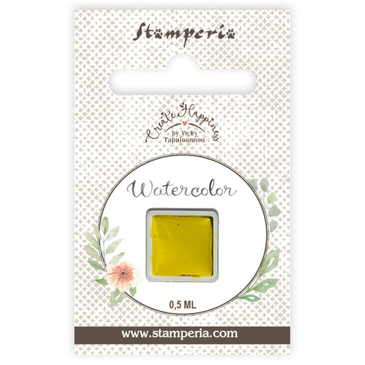 Pre Order - Stamperia- Create Happiness - Watercolours refill - Yellow