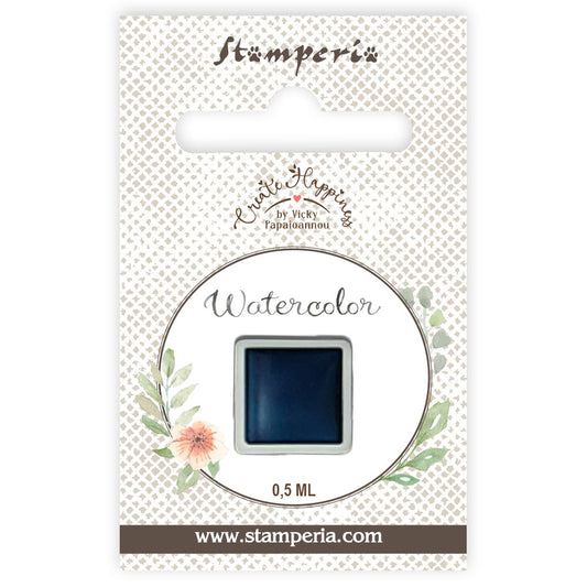 Pre Order - Stamperia- Create Happiness - Watercolours refill - Navy Blue