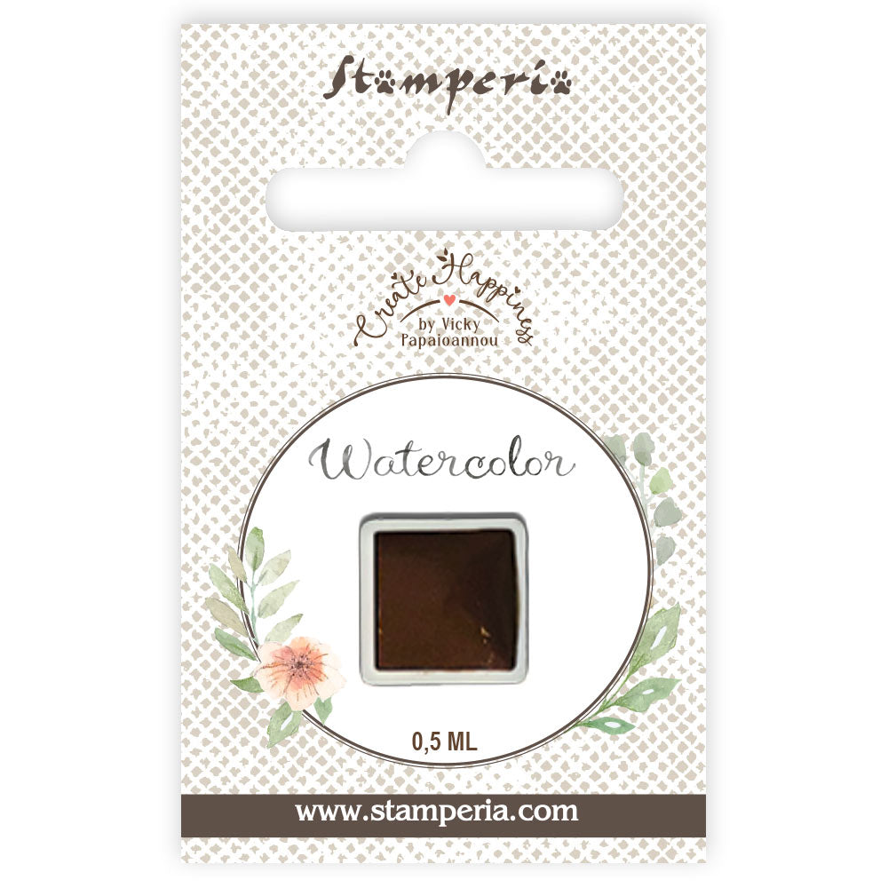 Pre Order - Stamperia- Create Happiness - Watercolours refill - Brown