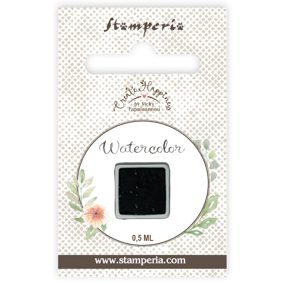 Pre Order - Stamperia- Create Happiness - Watercolours refill - Black