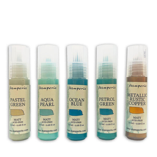 Stamperia  - Patina Texture paints 5x20 ml