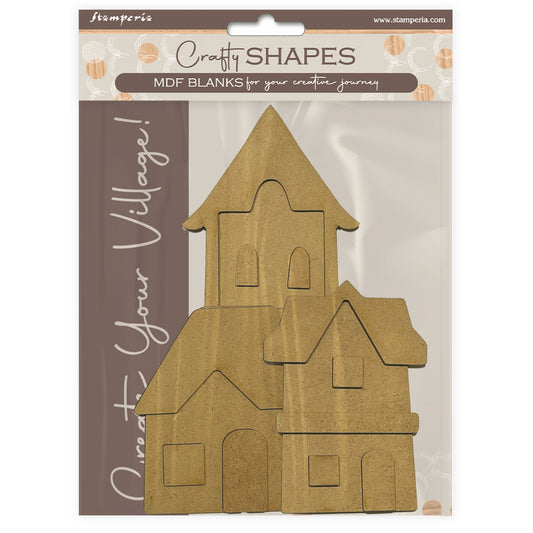Stamperia - Crafty Shapes - Silent Sea House Landscapes*