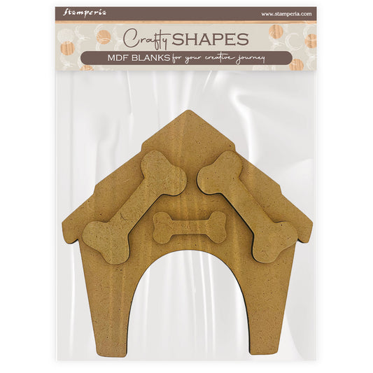 Stamperia - Crafty Shapes - Furry Friends doghouse and bones