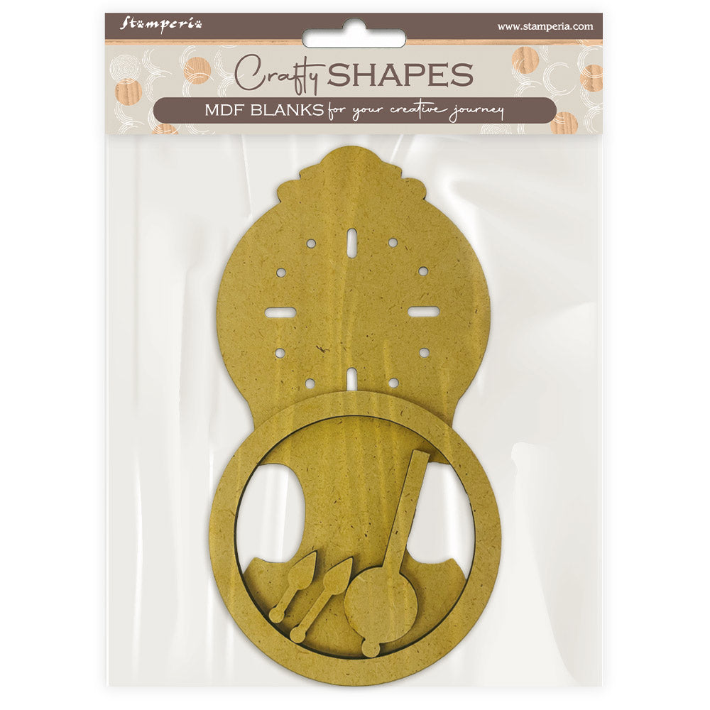 Stamperia - Crafty Shapes - Garden of Time - Pendulum clock