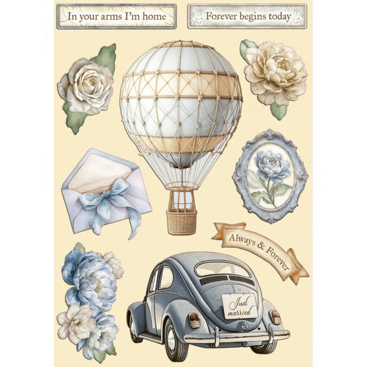 Stamperia - A5 - Wooden Shapes - Timeless