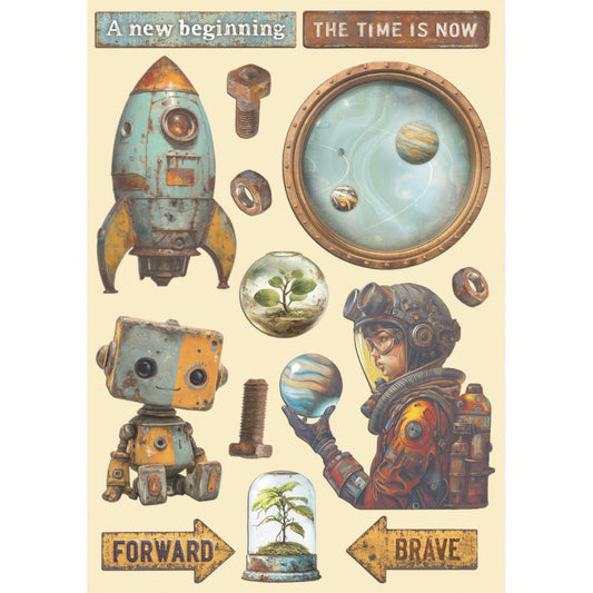 Stamperia - A5 - Wooden Shapes - A New Beginning