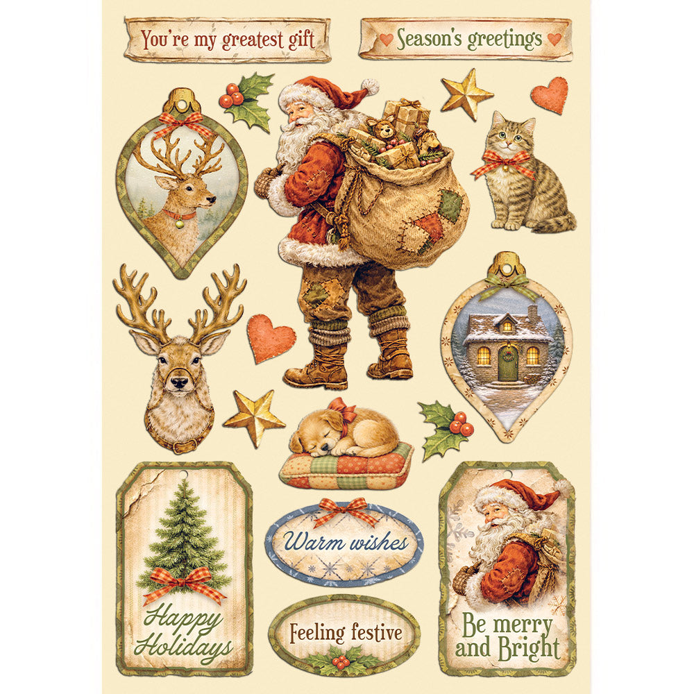 Stamperia - A5 - Wooden Shapes - Silent Night