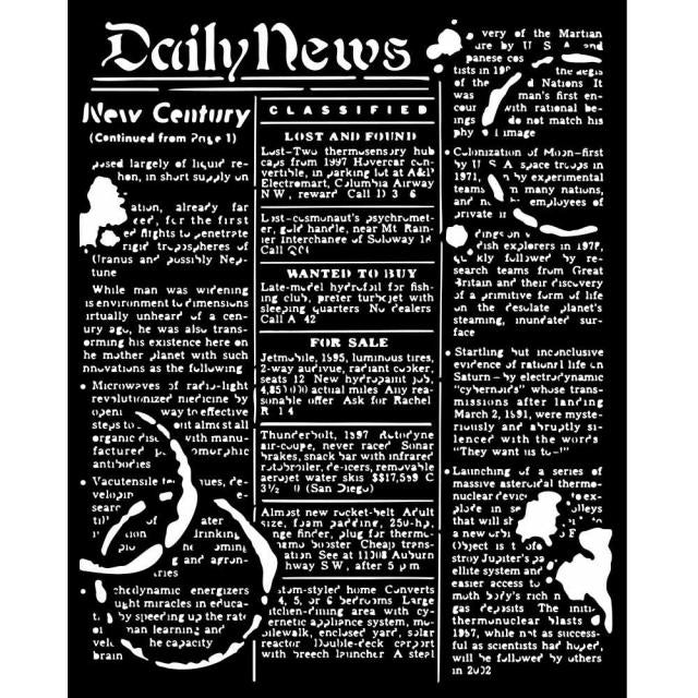 Stamperia - Mix Media Stencil - 20 X 25   Coffee and Chocolate Daily News