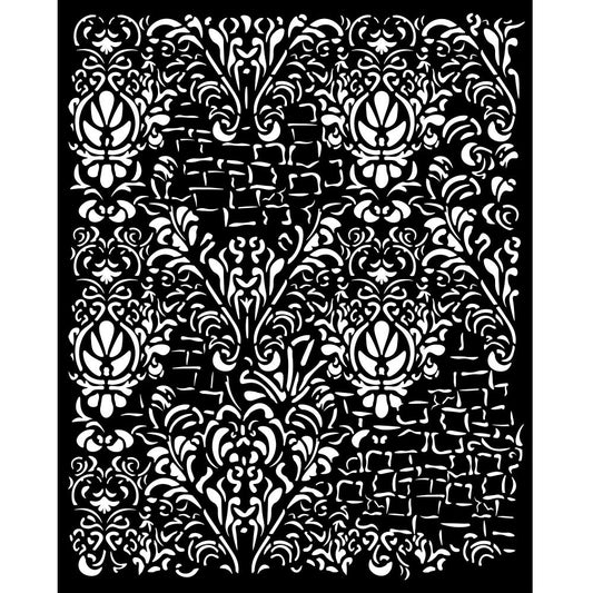 Pre Order - Stamperia - Mix Media Stencil - 20 X 25  Master of Magic tapestry