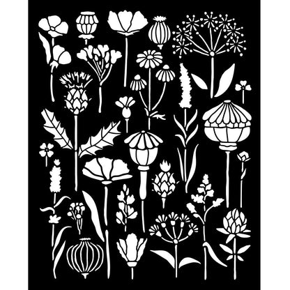 Stamperia - Mix Media Stencil - 20 X 25 Herbarium Silvae - Herbarium
