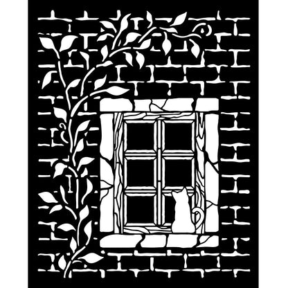 Stamperia - Mix Media Stencil - 20 X 25 Herbarium Silvae - Country Window