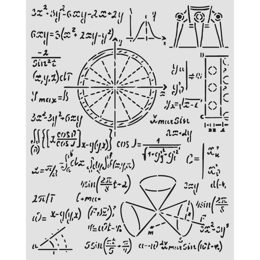 Stamperia - Mix Media Stencil - 20 X 25 A new beginning formulas