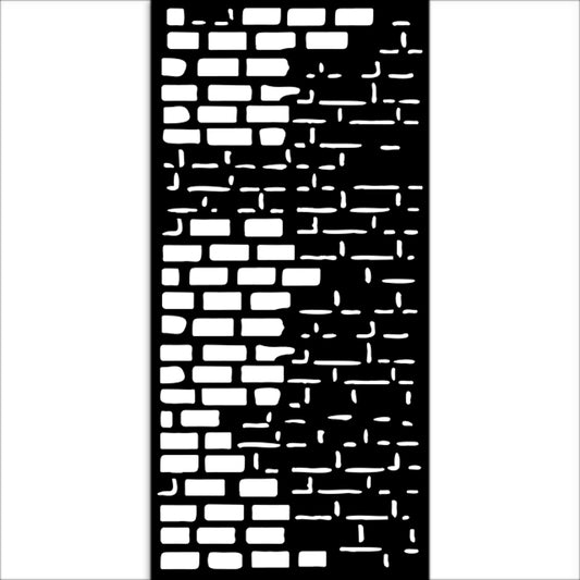 PRE ORDER - Stamperia- Thick Stencil 12 X 25cm- Art of Travelling bricks