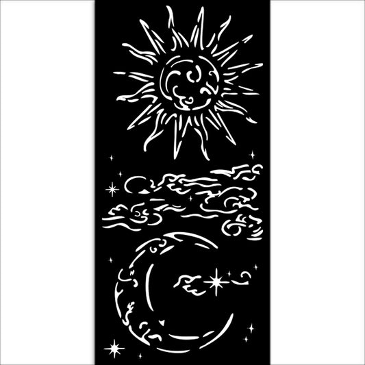 Stamperia- Thick Stencil 12 X 25cm- Masquerade sun & moon