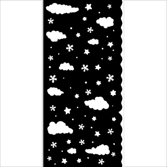 Stamperia- Thick Stencil 12 X 25cm- Candy Christmas Clouds