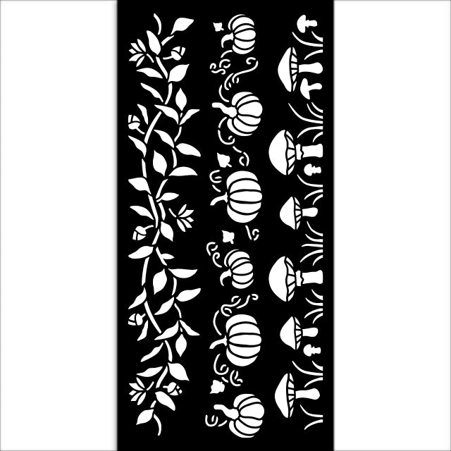 Stamperia- Thick Stencil 12 X 25cm- Whispering Woods 3 stripes