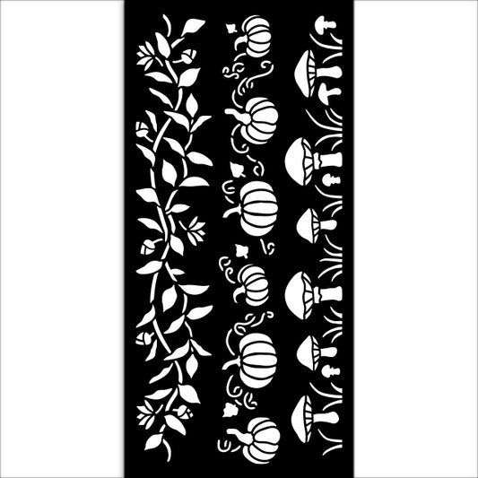 Stamperia- Thick Stencil 12 X 25cm- Whispering Woods 3 stripes