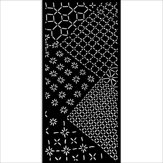 Stamperia- Thick Stencil 12 X 25cm- Quiet Days mixed tiles