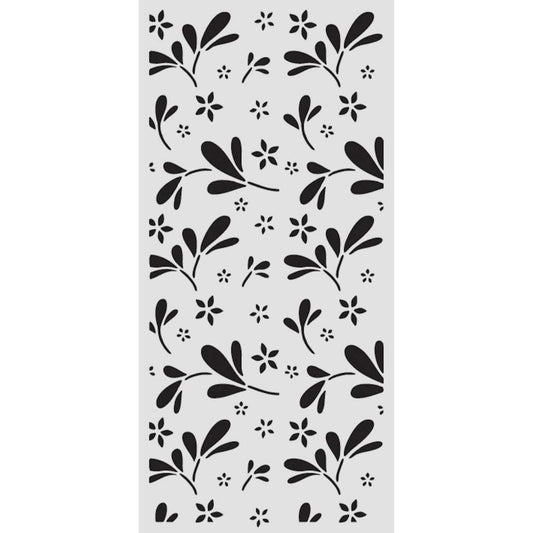 Stamperia- Thick Stencil 12 X 25cm- Family big flower pattern