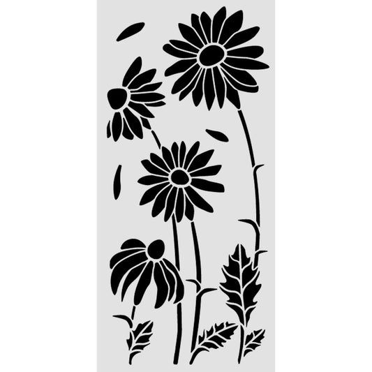 Stamperia- Thick Stencil 12 X 25cm- Daisy Art - Daisies