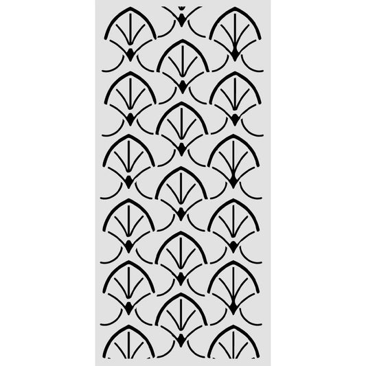 Stamperia- Thick Stencil 12 X 25cm- Oriental Garden Borders