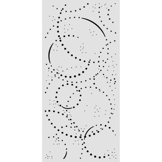 Stamperia- Thick Stencil 12 X 25cm- Cosmos ink orbits