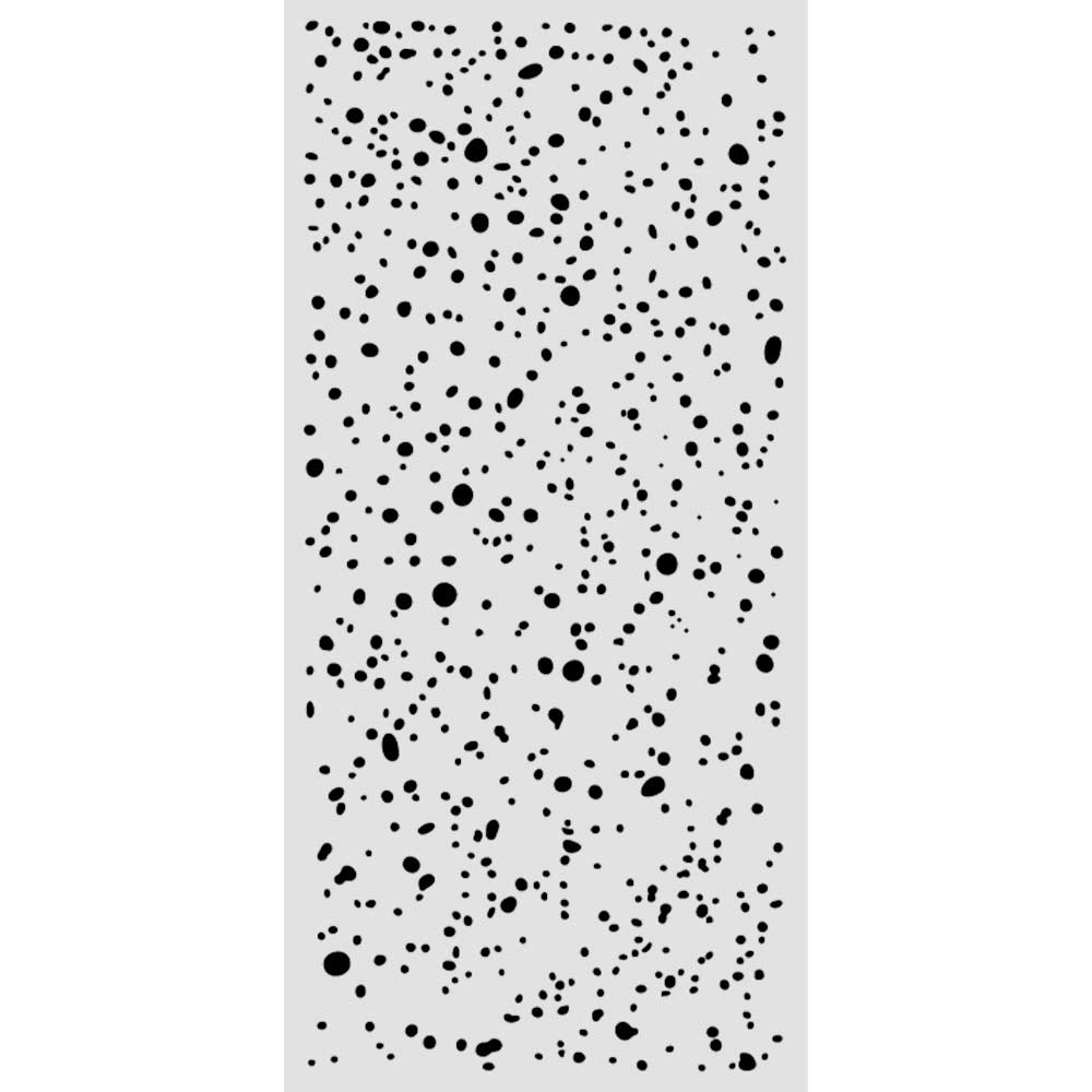 Stamperia- Thick Stencil 12 X 25cm- Cosmos ink spots