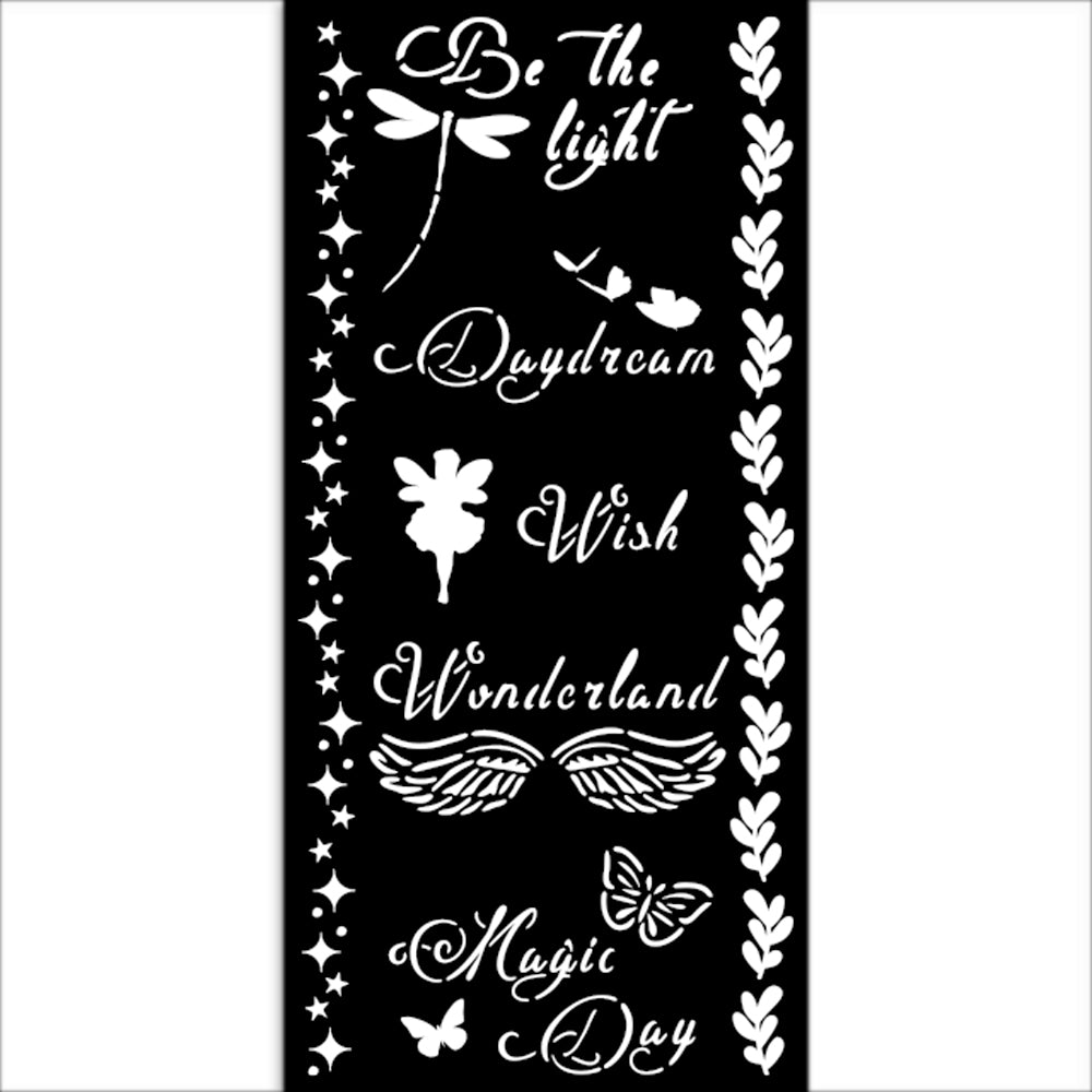 Stamperia- Thick Stencil 12 X 25cm- Wonderland Magic Day