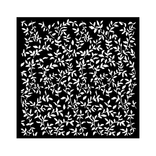 PRE ORDER Stamperia - Mix Media Stencil - 18 X 18 - Garden Leaves Pattern
