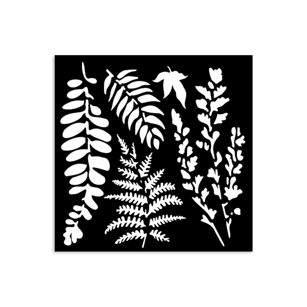 Pre Order Stamperia- Thick Stencil 12 X 12cm- Leaves