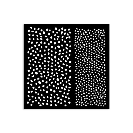 Pre Order Stamperia- Thick Stencil 12 X 12cm- Dots Pattern