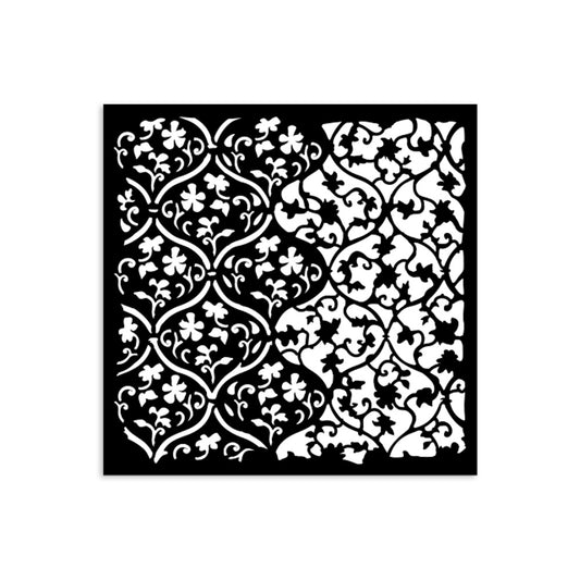 Pre Order Stamperia- Thick Stencil 12 X 12cm- Tapestry