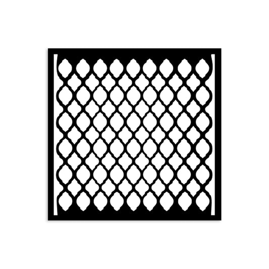 Stamperia- Thick Stencil 12 X 12cm- Timeless Net Texture