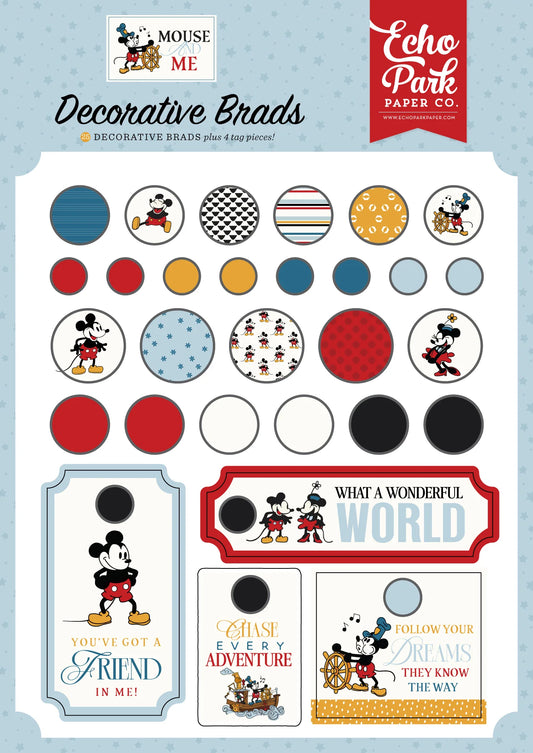 Mouse and Me - Decorative Brads
