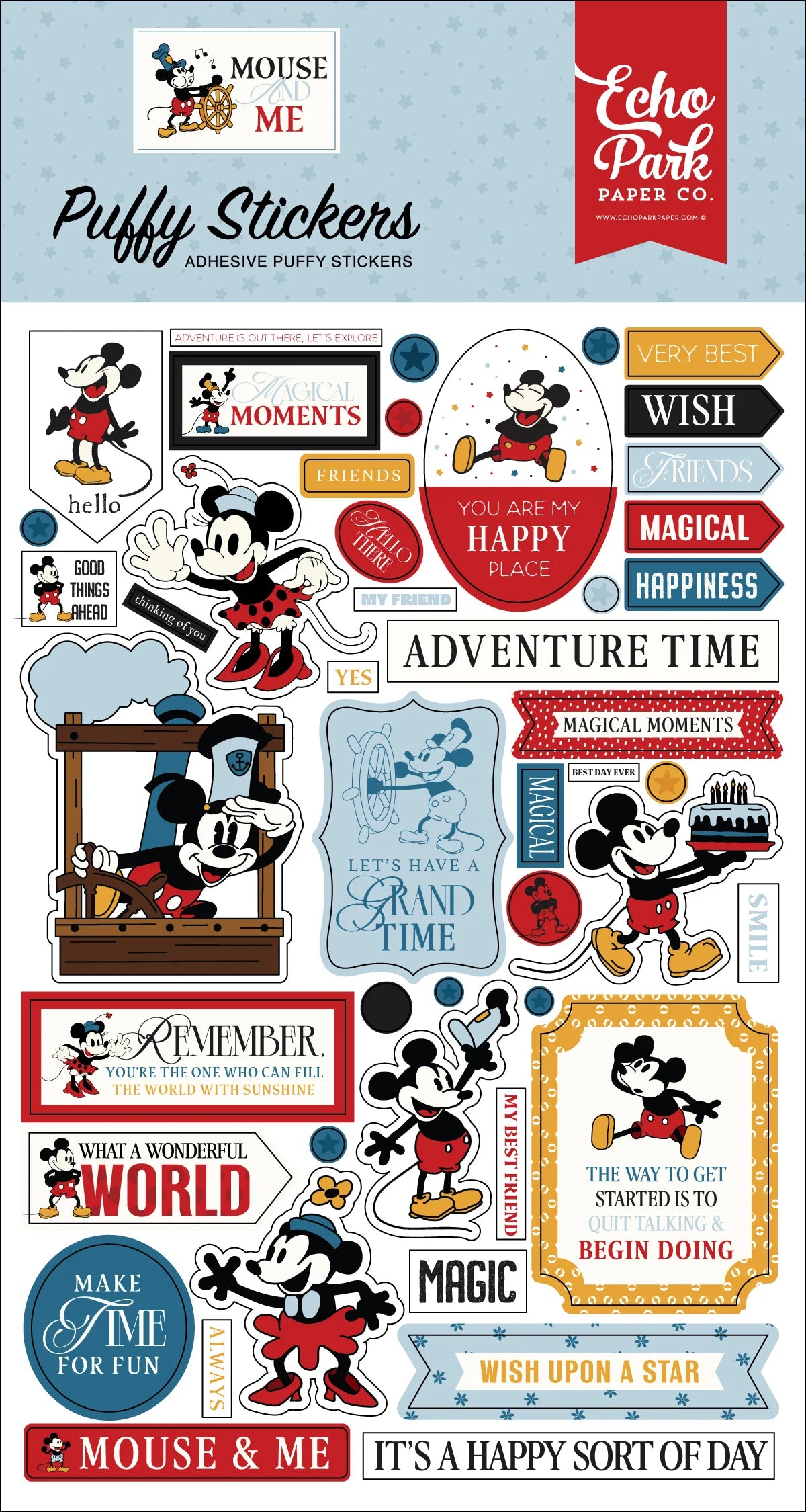 Mouse and Me - Puffy Stickers