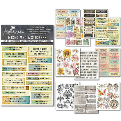 CIAO BELLA  - Mixed Media Stickers  – Sound of Spring Pack of 10