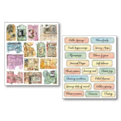 CIAO BELLA  - Mixed Media Stickers  – Sound of Spring Pack of 10